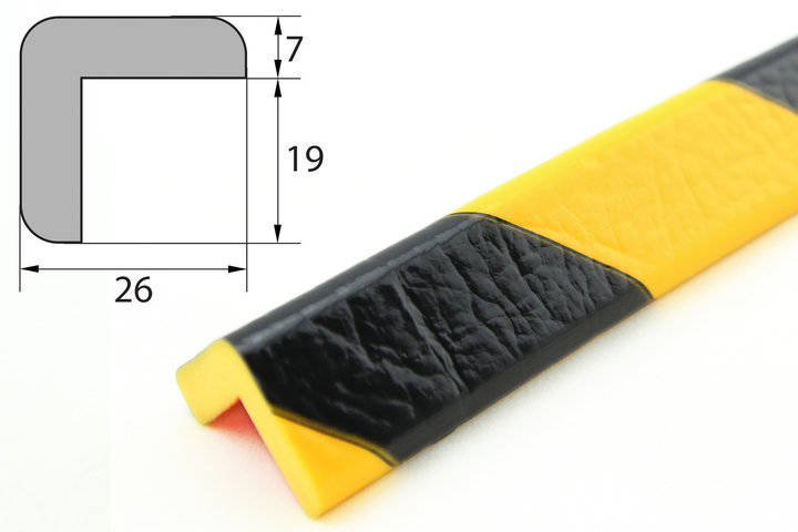 Elastyczny profil ostrzegawczo-ochronny KNUFFI typ E (docinany na wymiar)