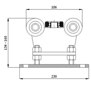 Wózek do bramy R-5M-70