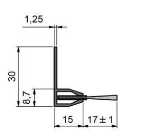 Antyelektrostatyczna uszczelka szczotkowa MINK ABL20100