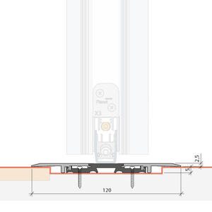 Płaski próg PLANET F120 (254119)