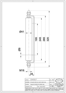 Nylonowy przedłużony prowadnik rolkowy z podporą boczną IBFM, typ 469LP