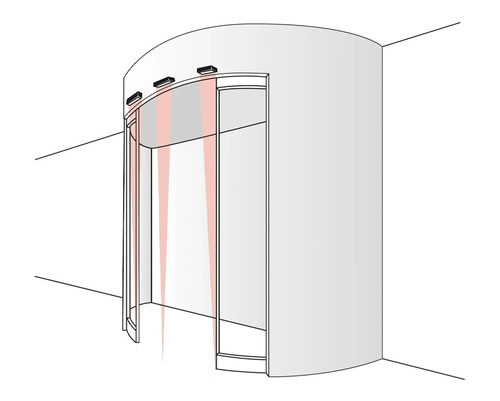 Aktywny czujnik podczerwieni do drzwi wahadłowych BIRCHER SpotScan (212174)