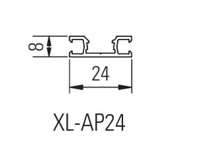 Profil montażowy do krawędzi bezpieczeństwa BIRCHER XL-AP24 (412002)