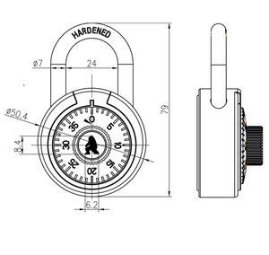 Kłódka okrągła YETI KOSY