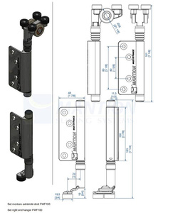 Zestaw skrajnego prawego wózka jezdnego MANTION GH10430EHR