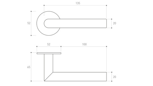Klamka drzwiowa Metal-Bud NOVA 3S