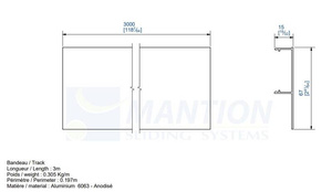 Maskownica MANTION 11031, aluminium