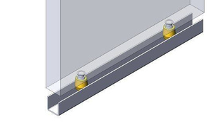 Mosiężna rolka prowadząca NIKO 33.M48, Ø19 mm