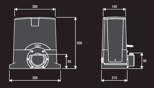 Napęd do bram przesuwnych BENINCA BULL624ESA.S