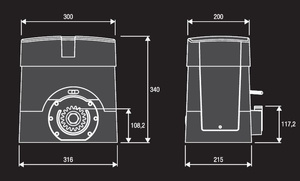 Napęd do bram przesuwnych BENINCA BULL17 OMI