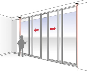 Aktywny czujnik podczerwieni do drzwi wahadłowych BIRCHER SpotScan (212174)