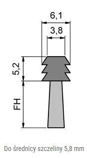 Elastyczna uszczelka szczotkowa MINK FBL0705