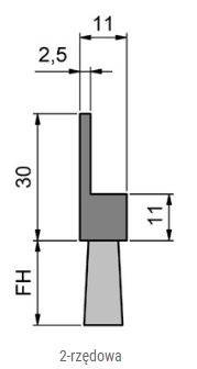 Elastyczna uszczelka szczotkowa MINK FBL6050