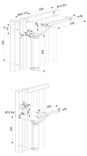 Kompaktowy samozamykacz Locinox LION