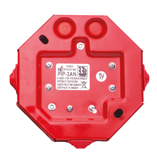 Puszka instalacyjna ppoż. PIP-3AN / ROZGAŁĘŹNA / 4 ŻYŁY / 4 mm²