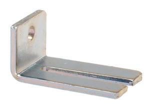 Regulowany podwójny uchwyt ścienny do szyny NIKO 51.B06, stal nierdzewna AISI 304