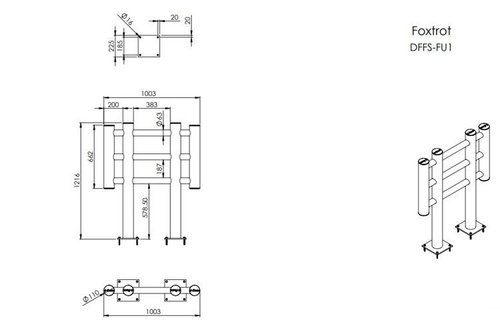 Osłona maszyn i towaru d-flexx Foxtrot 1000 mm