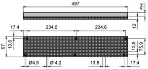 Szczotka płytowa MINK MCS, włosie gęste