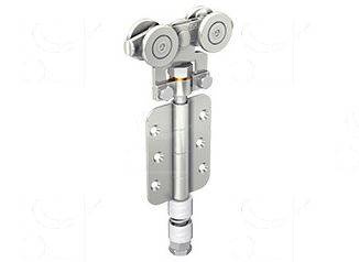 Wózek 4-kołowy z zawiasem MANTION 0352, ocynk