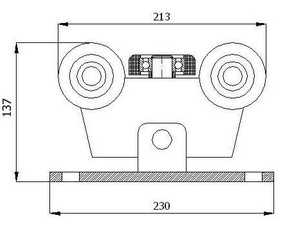 Wózek do bramy W-5T-80