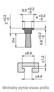 Elastyczna uszczelka szczotkowa MINK FBL1265