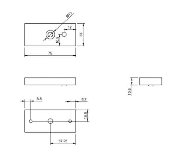 Srebrna zwora elektromagnetyczna BIRA Hartte MG60S