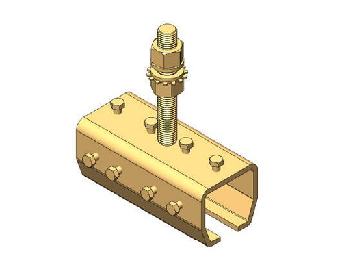 Regulowany łącznik szyny z mocowaniem sufitowym NIKO 25.B11, ocynk