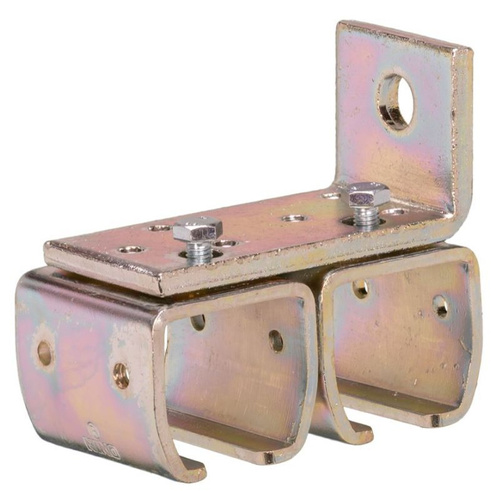 Podwójny uchwyt ścienny szyny NIKO 21.B31, ocynk