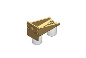 Konsola ścienna z dwoma rolkami prowadzącymi NIKO 38.X70