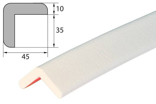 Elastyczny profil ostrzegawczo-ochronny KNUFFI typ H (docinany na wymiar)