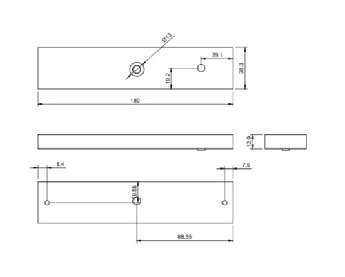 Zwora elektromagnetyczna BIRA Hartte MG280SR, siła trzymania 280 kg