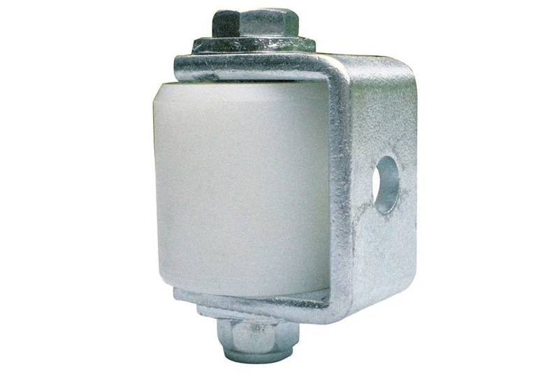 Nylonowy prowadnik rolkowy z podporą boczną IBFM, typ 469