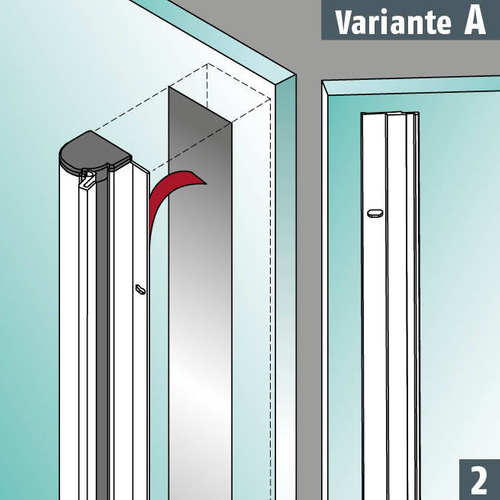 Zestaw do wklejenia rolet ochronnych PLANET do drzwi szklanych