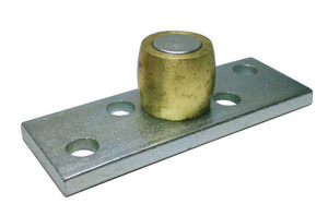 Płytka ustalająca IBFM do dolnej szyny prowadzącej z rolką mosiężną o średnicy 25 mm, typ 345