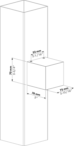 Architektoniczne oświetlenie ścienne sześcienne Locinox HELIOS-CUBE