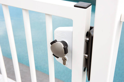 Zamek basenowy Locinox LAKZ P1 WSI na profil kwadratowy 40 mm