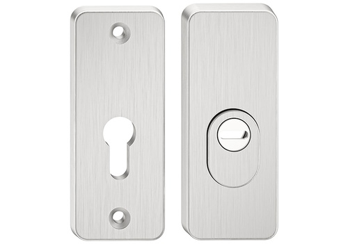 Szyld górny antywłamaniowy w klasie 3 do klamek Metal-Bud ATLAS, wersja krótka