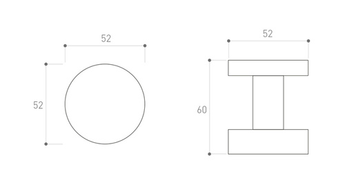 Gałka drzwiowa nierdzewna Metal-Bud