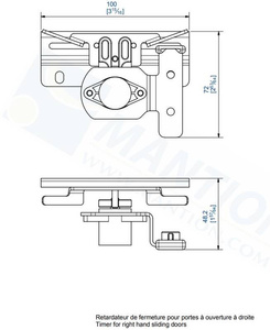 Stoper czasowy MANTION SC-TR (219-276), prawy