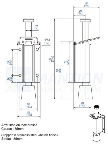 Przytrzymywacz drzwiowy MANTION 1310N