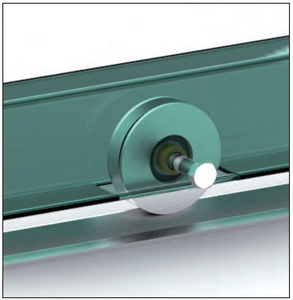 Koło jezdne 1-łożyskowe profil V 