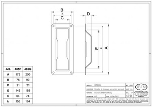 Pochwyt bramowy muszlowy IBFM, typ 485G