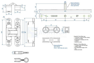 Zestaw MANTION SFOLD80-2, bez prowadnicy, do użytku intensywnego