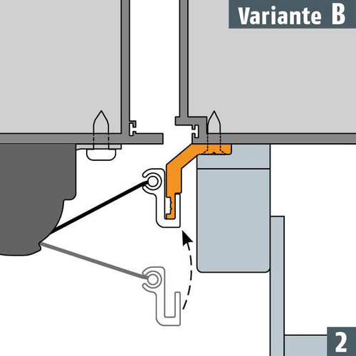 Profil montażowy PLANET LP1 do drzwi ewakuacyjnych