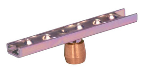 Dolny uchwyt z mosiężną rolką prowadzącą NIKO 32.M00, ocynk