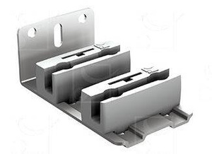 Podwójny regulowany prowadnik dolny MANTION 1128DGU, stal nierdzewna AISI 304