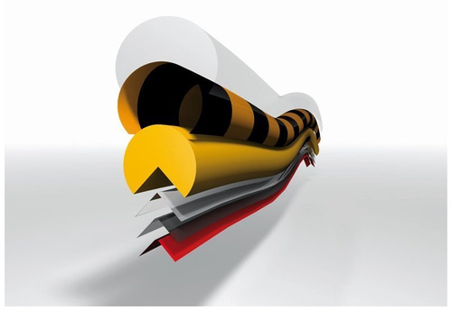 Elastyczny profil ostrzegawczo-ochronny KNUFFI typ A+ (docinany na wymiar)