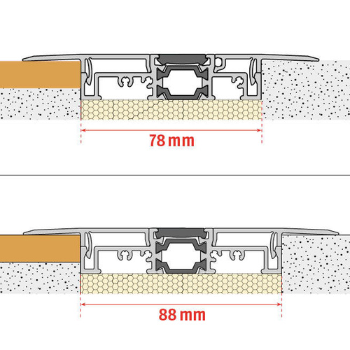 Płaski próg GUTMANN WESER ZERO 88 mm (251119)