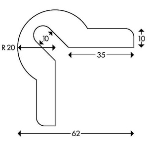 Elastyczny profil ostrzegawczo-ochronny KNUFFI typ Y (1000 mm)