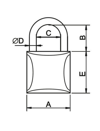 Kłódka zatrzaskowa YETI K60YPCV